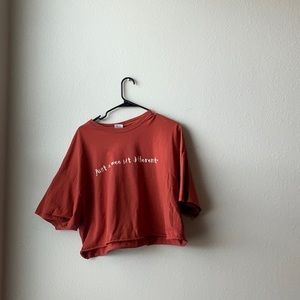 Burnt Orange Beer Crop Top